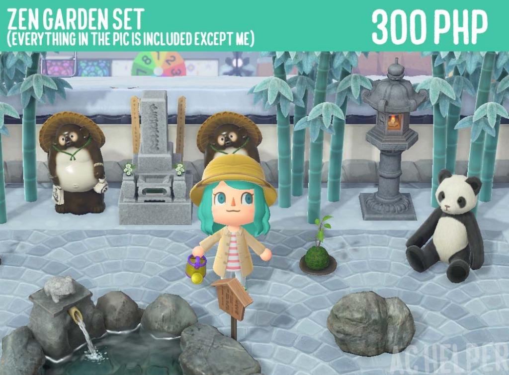 Zen Garden Set Animal Crossing Furniture Set Video Gaming Video Games On Carousell
