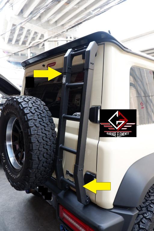 2019 to 2023 Suzuki Jimny Goliath Rear Ladder steel Free Installation ...