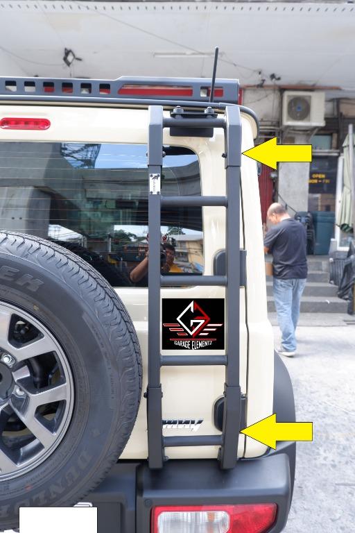 2019 to 2023 Suzuki Jimny Goliath Rear Ladder steel Free Installation ...