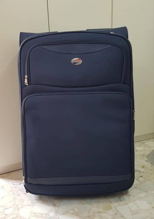 32 inch American Tourister navy blue soft luggage