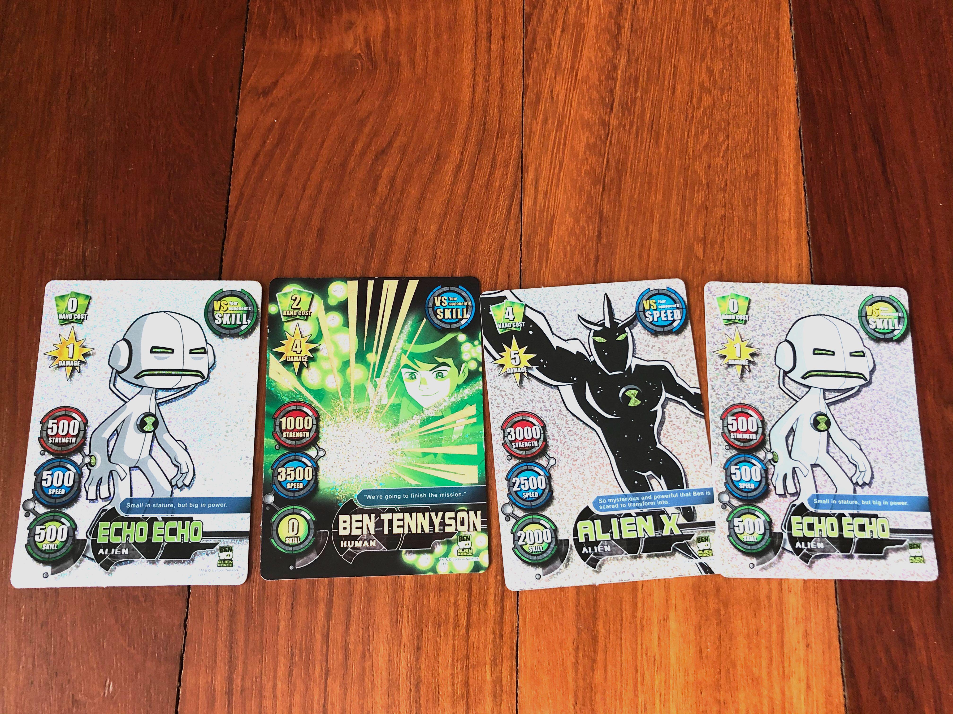 4 Ben 10 Alien Force Cards Toys Games Board Games Cards On Carousell