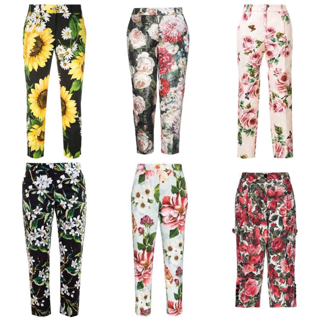 DOLCE GABBANA FLORAL PANTS Women s Fashion Bottoms Other