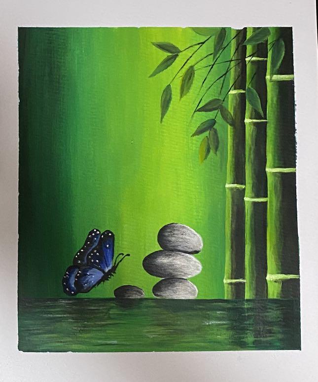 Acrylics on canvas paper ~  Canvas painting, Painting, Art painting