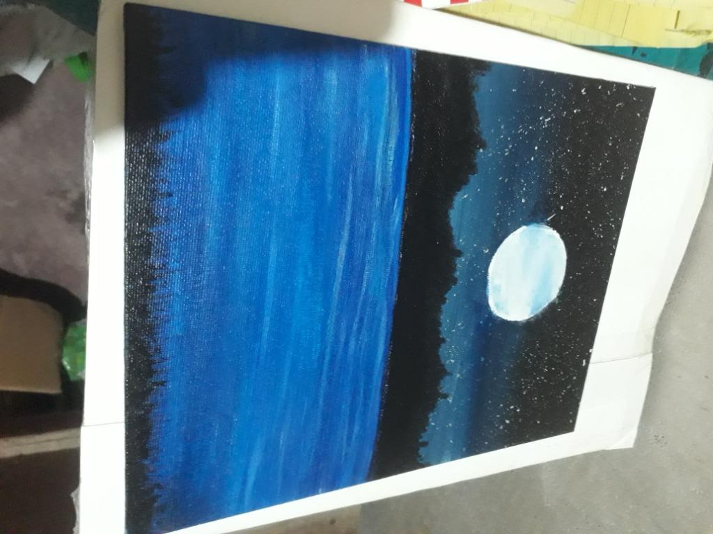 Acrylic Painting Flat Canvas Board 8 10 Design Craft Artwork