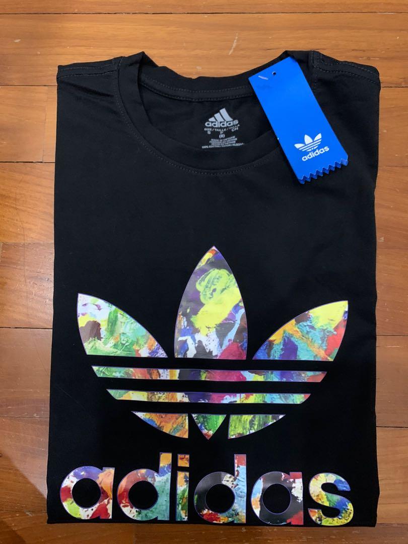 Adidas colourful top t shirt