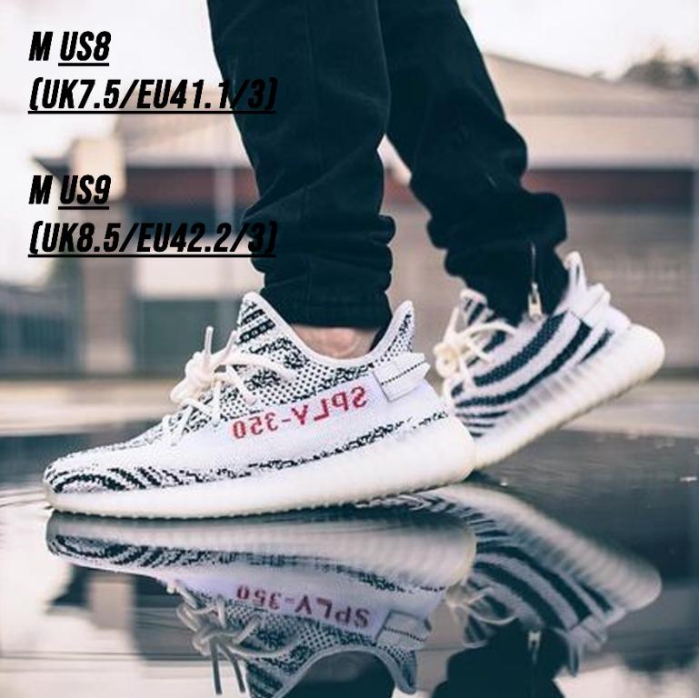 “adidas Originals” Yeezy Boost 350 V2 “Zebra” [CP9654 – White/Core  Black/Red] (Men’s US8/UK7.5/EU41.1/3 & Men’s US9/UK8.5/EU42.2/3)