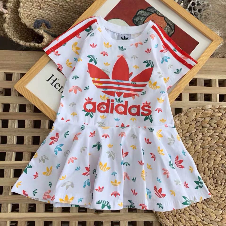 Instock Adidas prints kids dress flare Luxury Apparel on Carousell