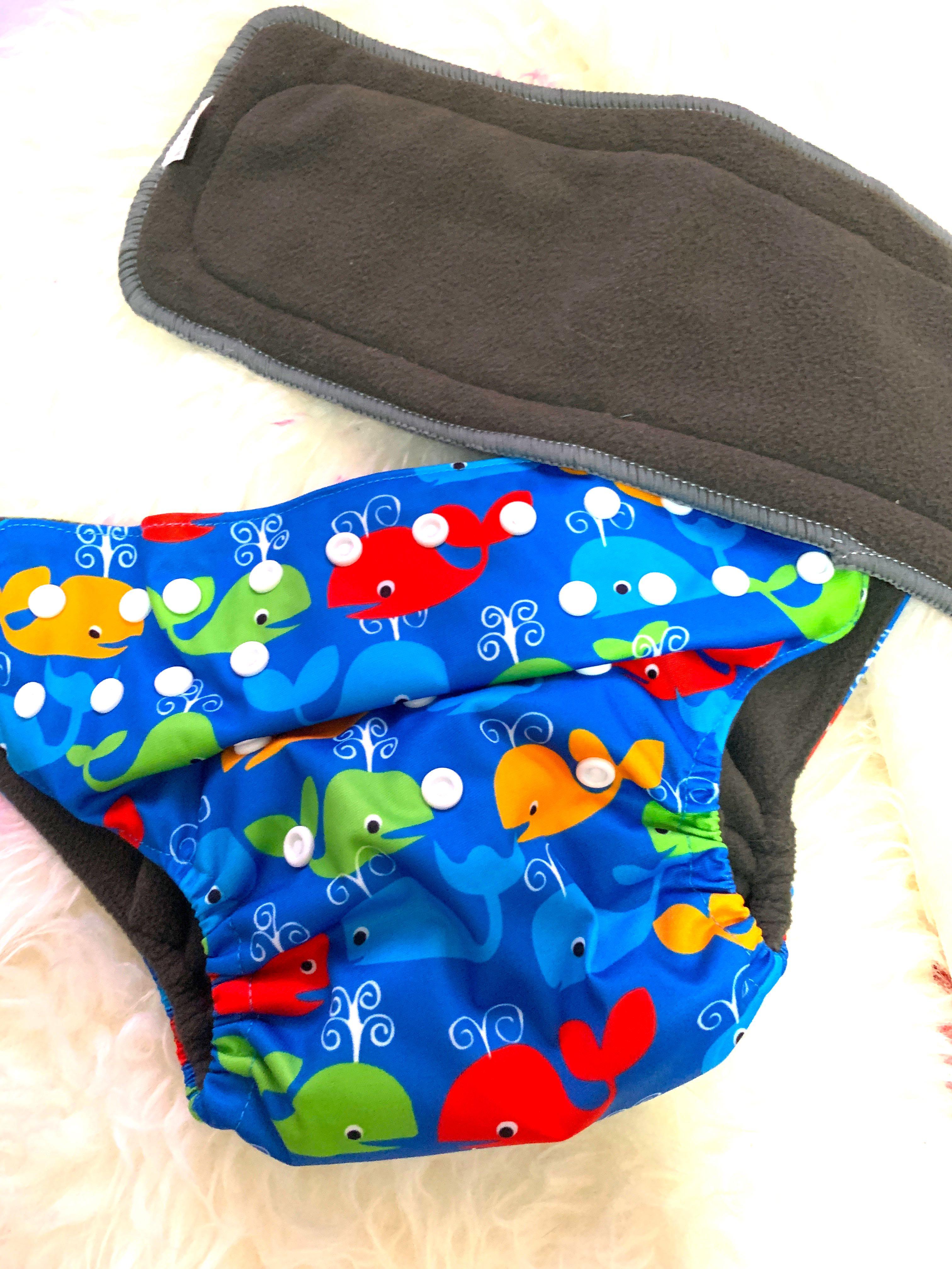 Alvababy One Size Cloth Diaper Bamboo Charcoal Babies Kids