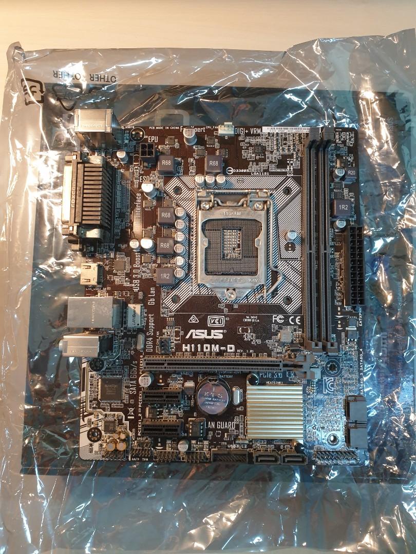 Asus H110m D Lga1151 Motherboard Nego Electronics Computer Parts Accessories On Carousell