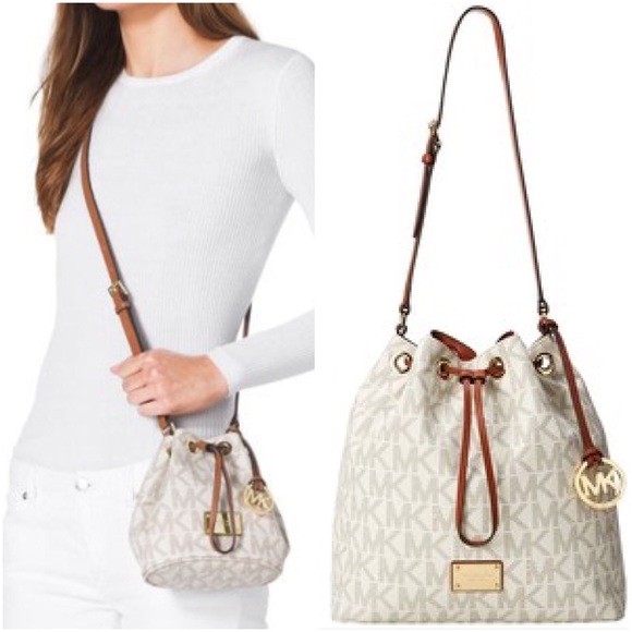 mk bucket sling bag