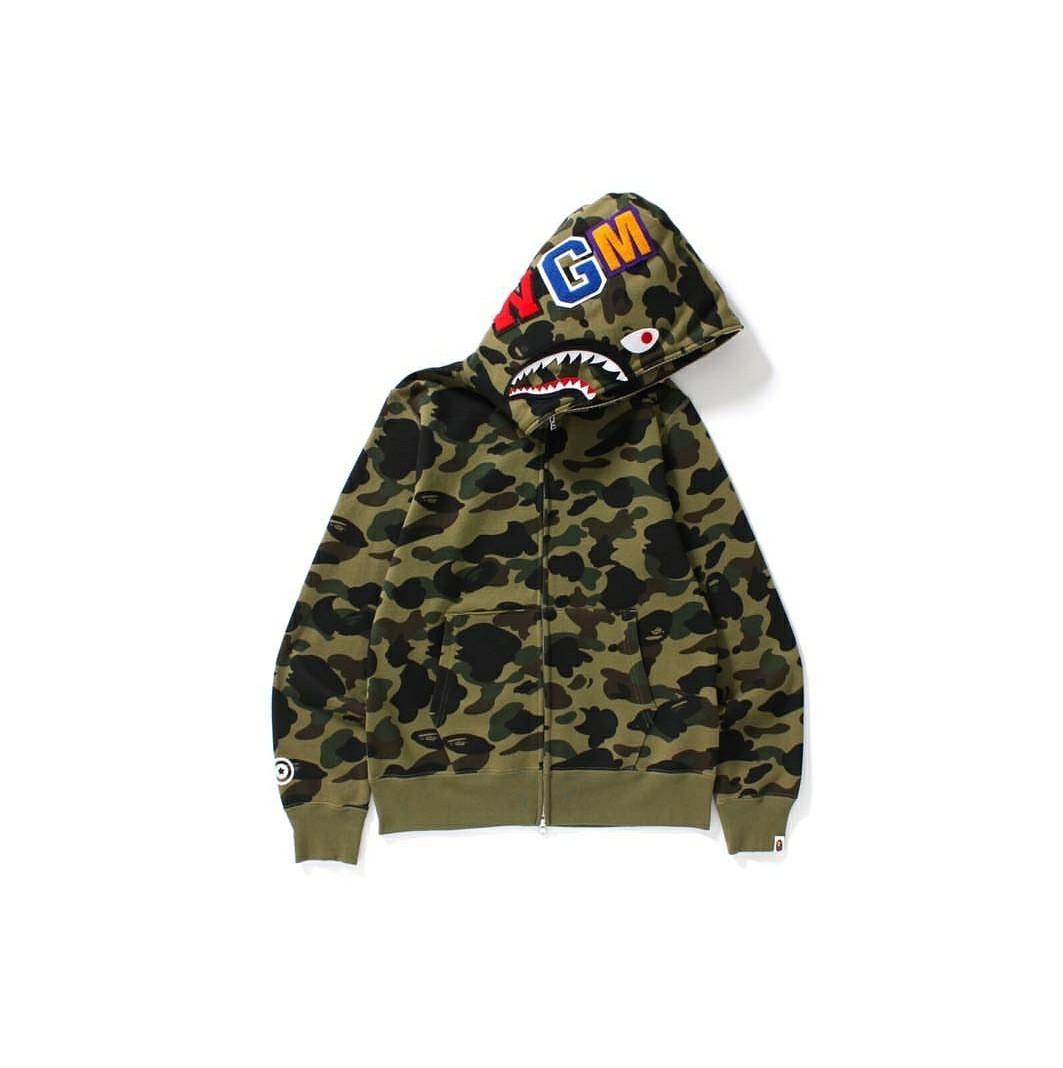 CLEARANCE Bape 1st Camo Shark Full Zip Hoodie, Men's Fashion, Tops u0026 Sets,  Hoodies on Carousell