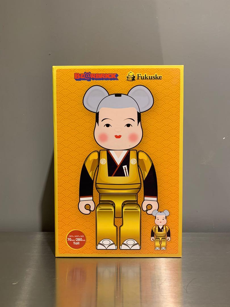 Bearbrick 400 100 Set 福助人形fukuske 金色 玩具 遊戲類 玩具 Carousell