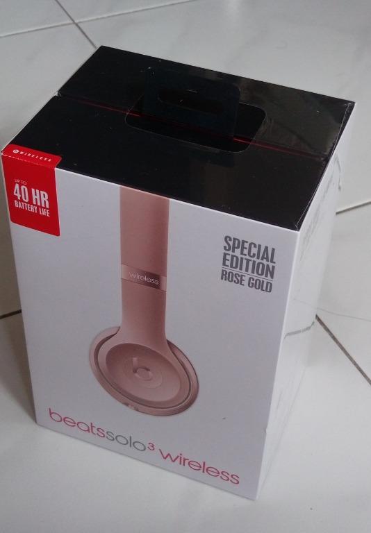 Beats Solo 3 Wireless Special Edition Rose Gold Electronics Audio On Carousell