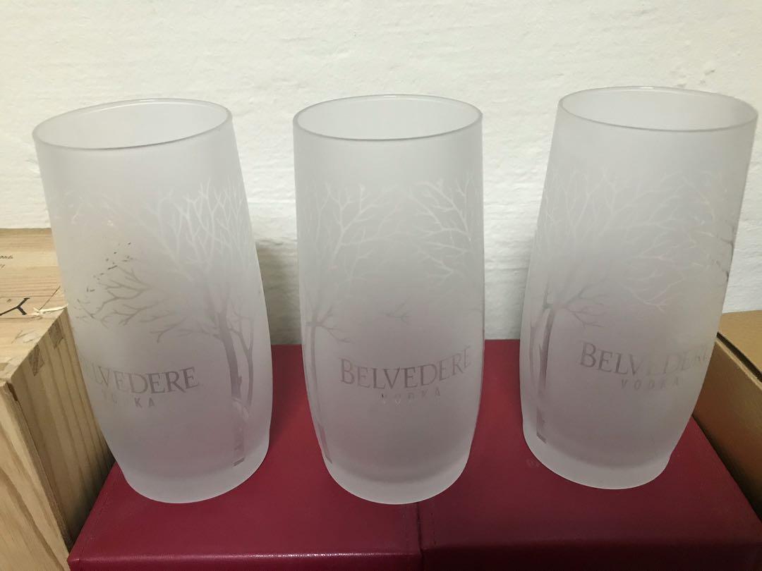 3pcs belvedere glasses furniture home living kitchenware tableware other kitchenware tableware on carousell