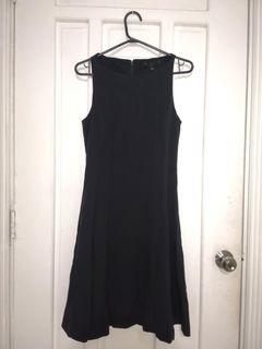 Black Boatneck Corporate Dress