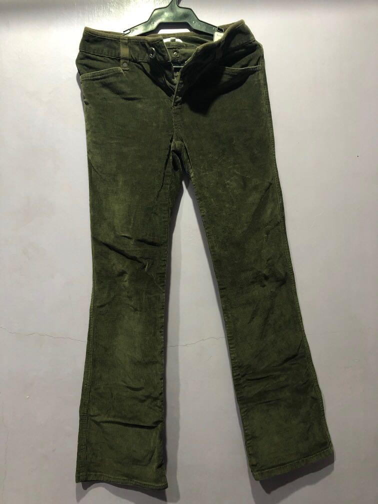 green corduroy pants womens