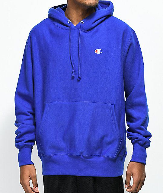 Champion hoodie blue, Men's Fashion 