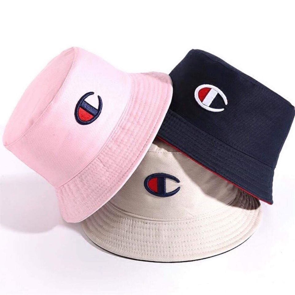 pink champion bucket hat