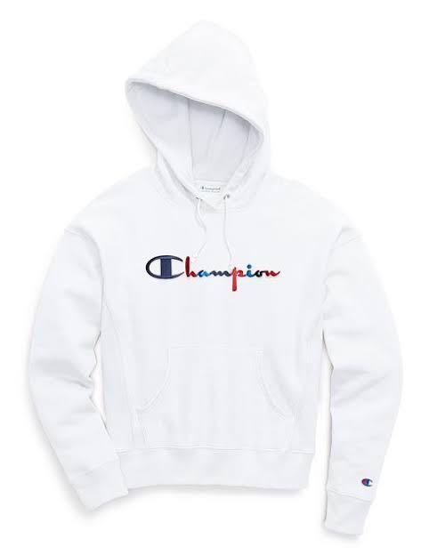 Champion white hoodie Men s Fashion Coats Jackets and Outerwear
