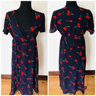 Wrap Dress Cherry Dresses Skirts Carousell Philippines