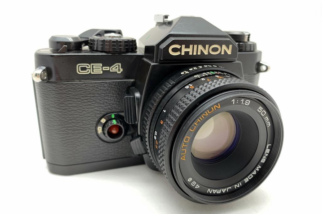 Chinon CE4 Film Camera + 50mm f1.9 Lens, Photography, Cameras on Carousell