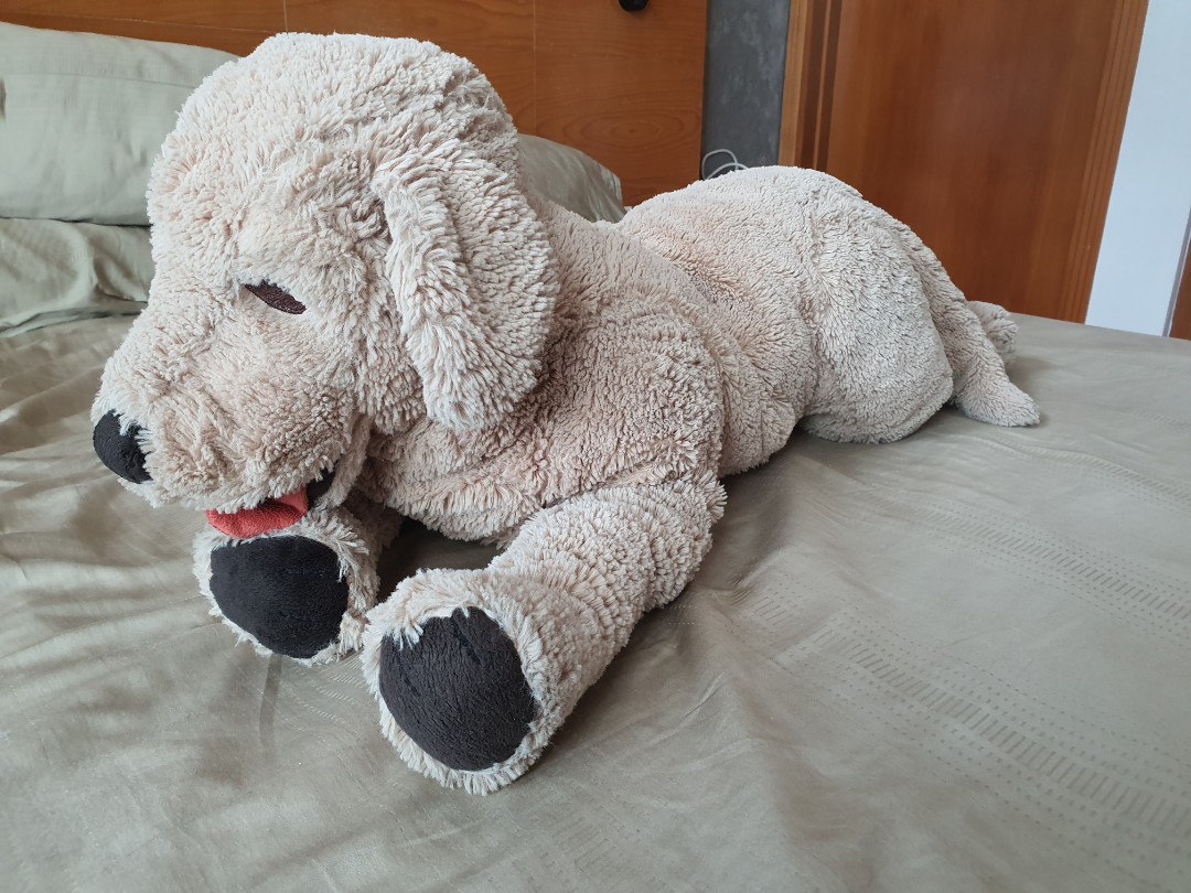 large dog cuddly toy