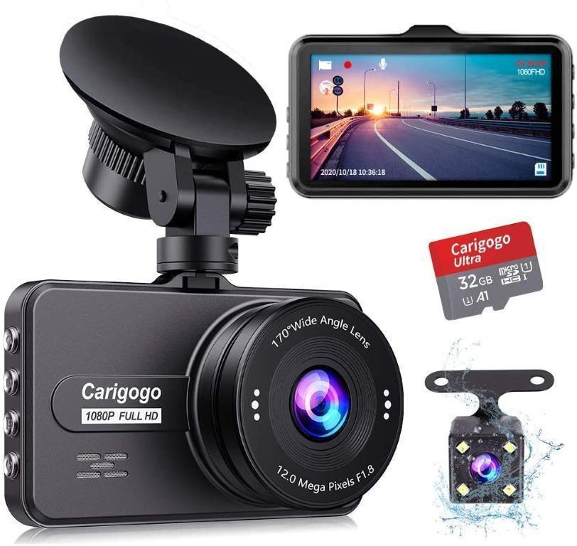 Dash Cams For Cars Front And Rear With 32g Sd Card Included Fhd