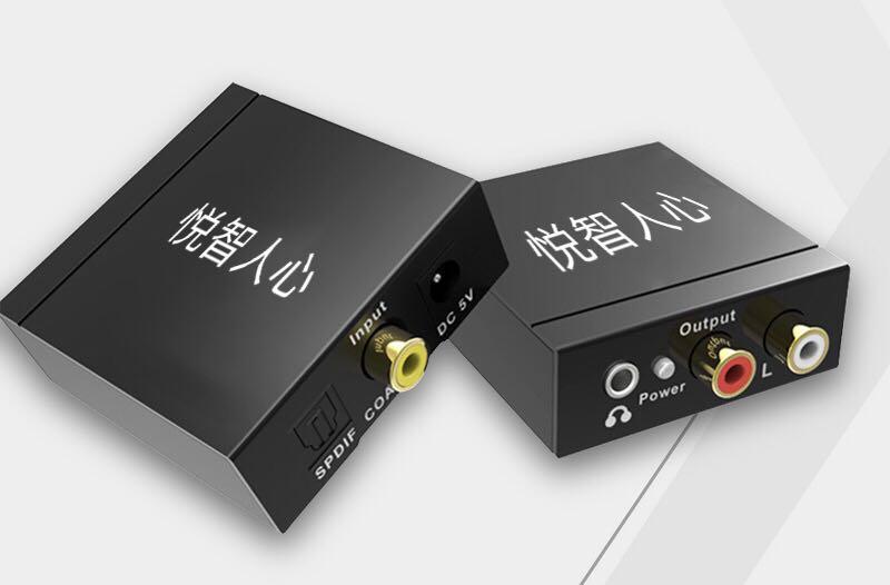 Digital Optical Coaxial Toslink Signal To Analog Audio Convertor Adapator Rca Digital To Analog Audio Convertor Black Electronics Audio On Carousell