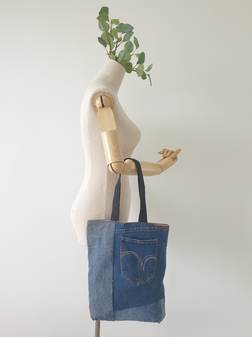 Diy jean sales tote bag