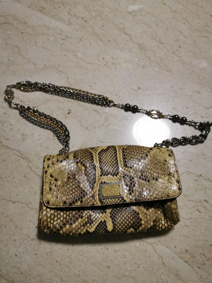 Dolce and shop gabbana snakeskin bag