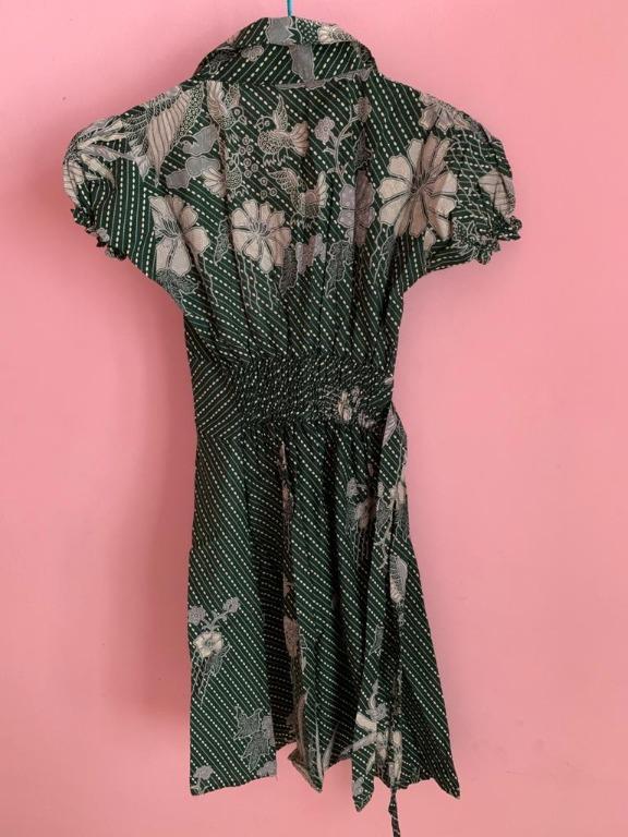  Dress  Batik  Hijau Fesyen  Wanita Pakaian Wanita Lainnya 