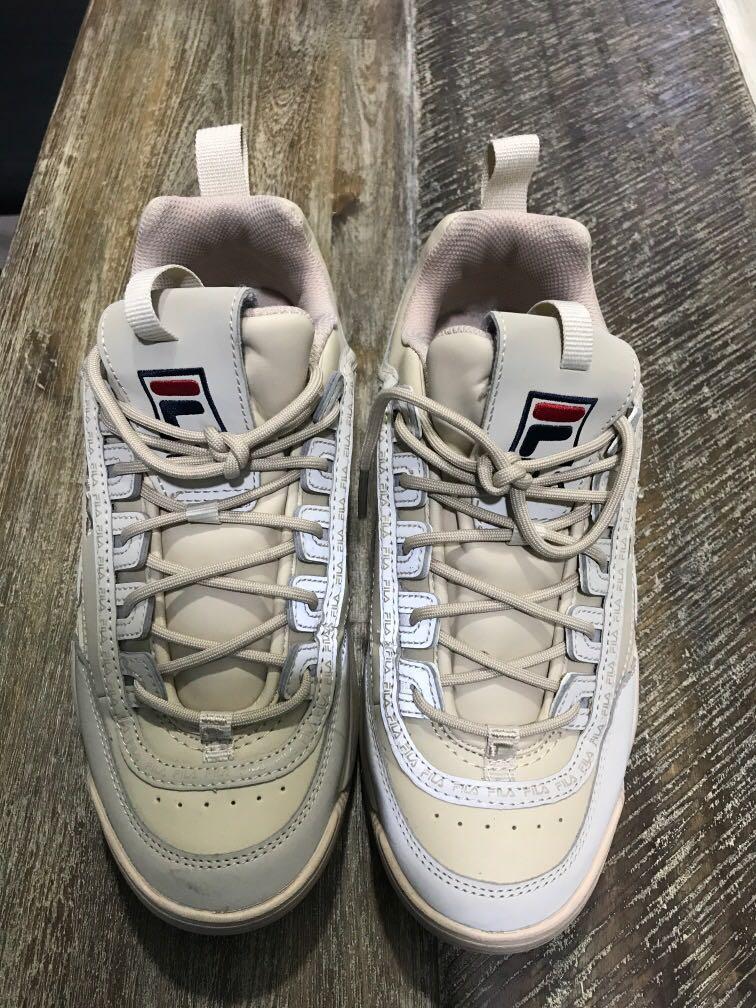 fila shoes disruptor beige