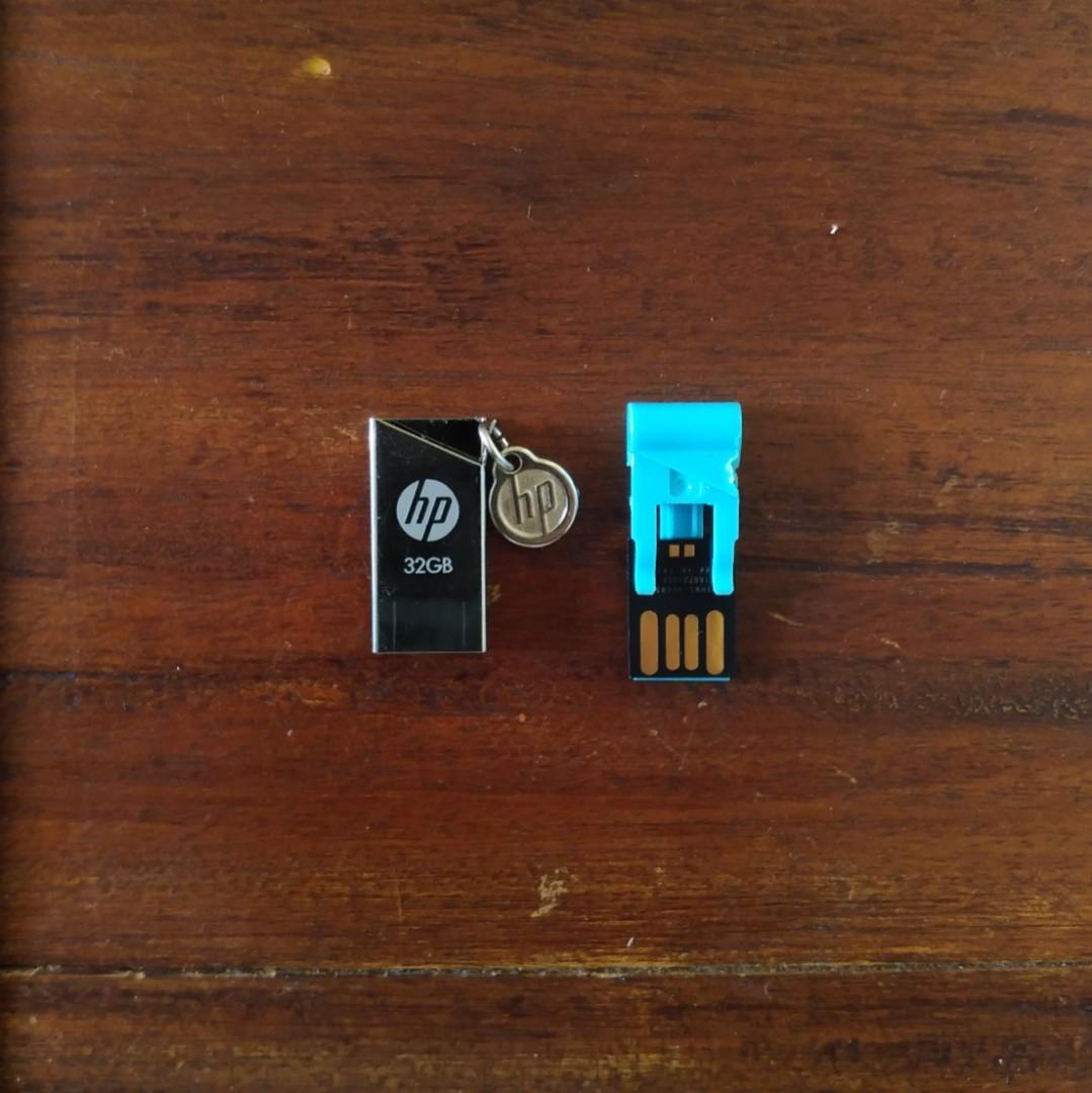 Flashdisk hp USB Flash Drive v215b 32GB Original, Elektronik, Komputer