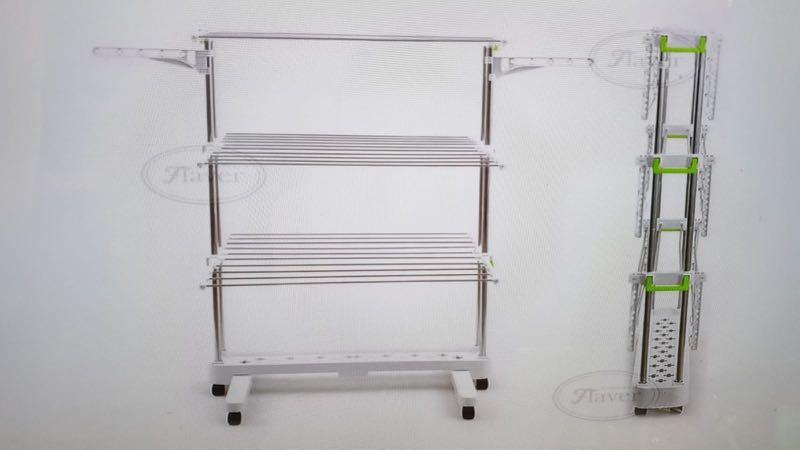 Foldable Drying Rack (Category: Shelves, Cabinets & Racks) located in Singapore. Submitted by wadangee (Listing ID 1016338743, Image 2). Description: Brand New Bought at $79.90 Dimensions as stated as in pictures above .