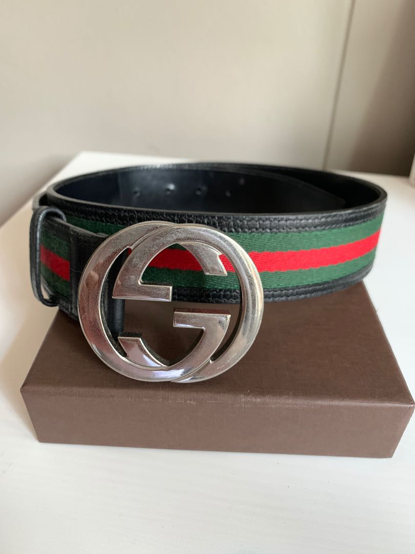 silver gucci belt mens