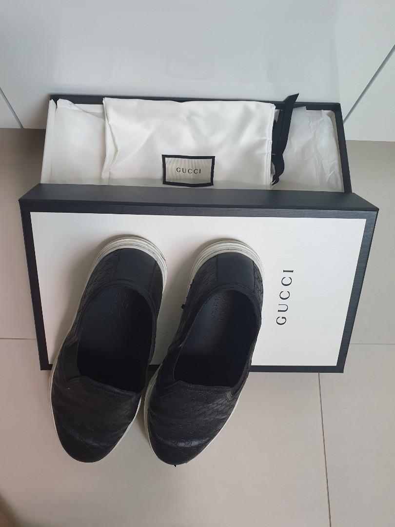silver gucci loafers