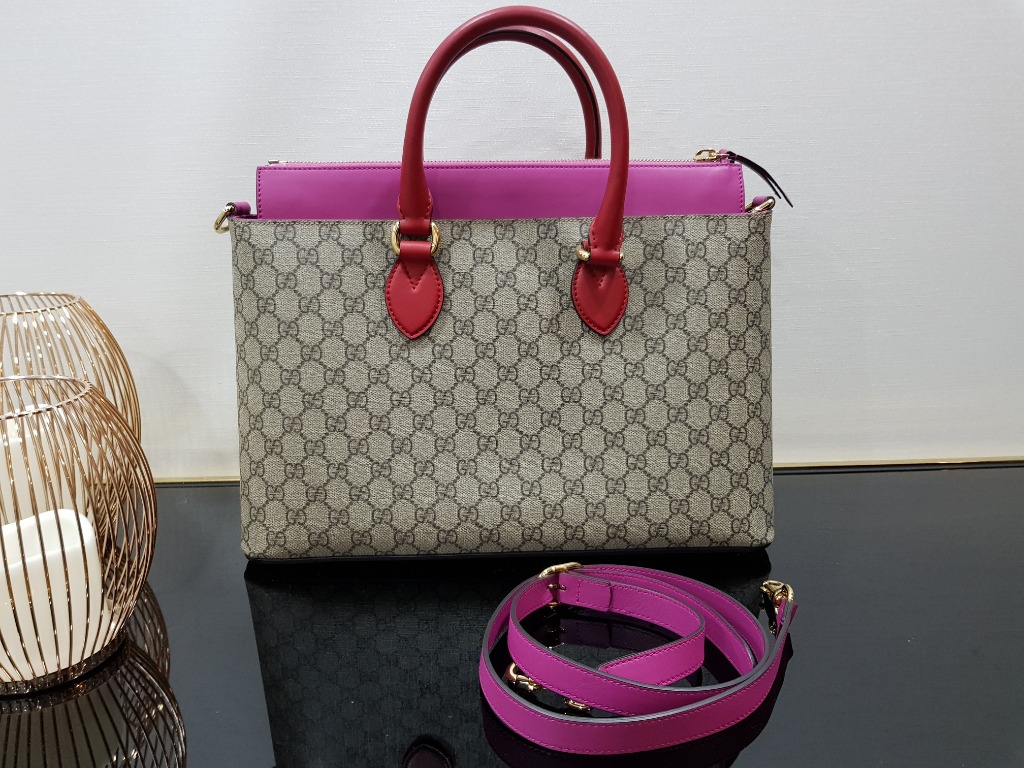 gucci pink and red bag