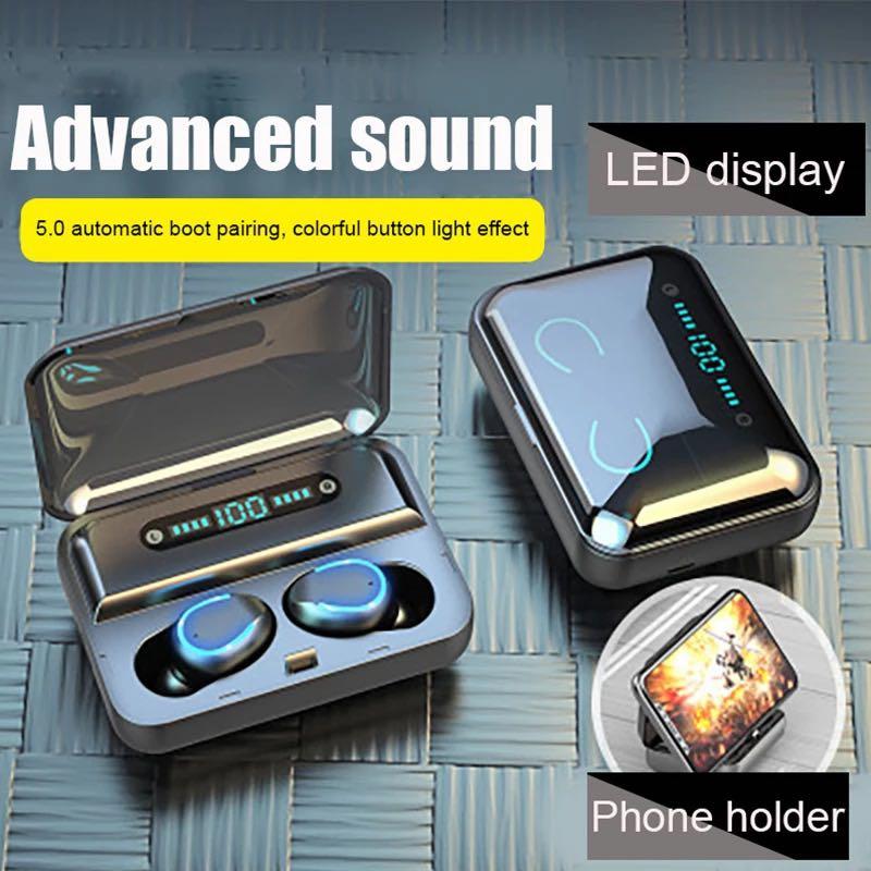 f9 wireless earbuds volume control