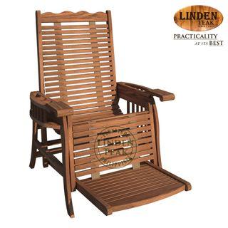 Handcrafted Solid Teak Wood ECO Lazy Boy Lounge Chair Furniture