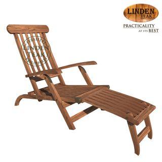 Handcrafted Solid Teak Wood ECO Steamer Lounge Chair Furniture