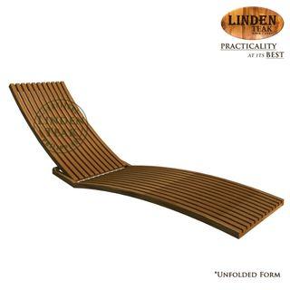 Handcrafted Solid Teak Wood Lazy Pool Chair Furniture