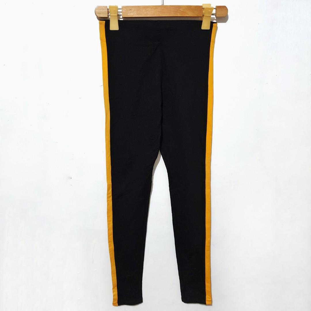 mustard striped pants