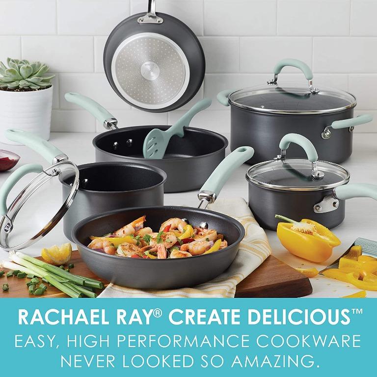 (HOT) Rachael Ray 81125 11-Piece Hard Anodized Aluminum ...