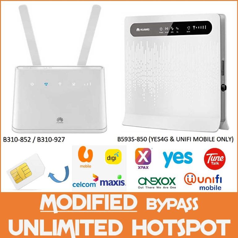 Huawei B310 B315 B593 4g Modified Unlimited Hotspot Tethering Electronics Computer Parts Accessories On Carousell