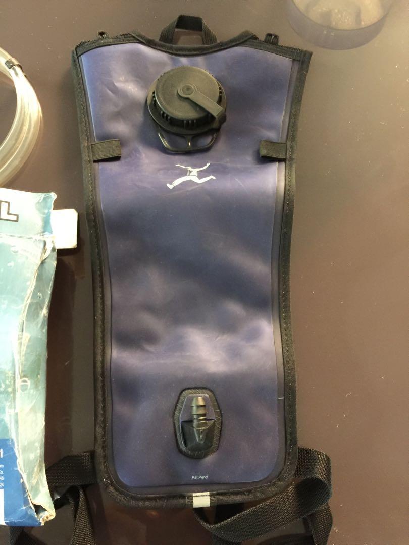 Hydration bags for long haul riders (Category: Other Sports Equipment and Supplies) located in Antipolo. Submitted by mike.martinez (Listing ID 1016386633, Image 3). Description: Hydration bags both brandnew and imported. Sale already because of overstock / old stock but brandnew Combo deal Issues: Camelback hydration bladder has missing bite valve and slight pink color stain on white lining on strap pad 09064716721 Masinag area.