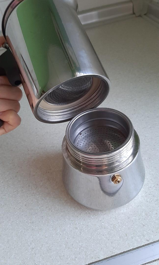IKEA Stainless Steel 6cup Moka Pot, Furniture & Home Living