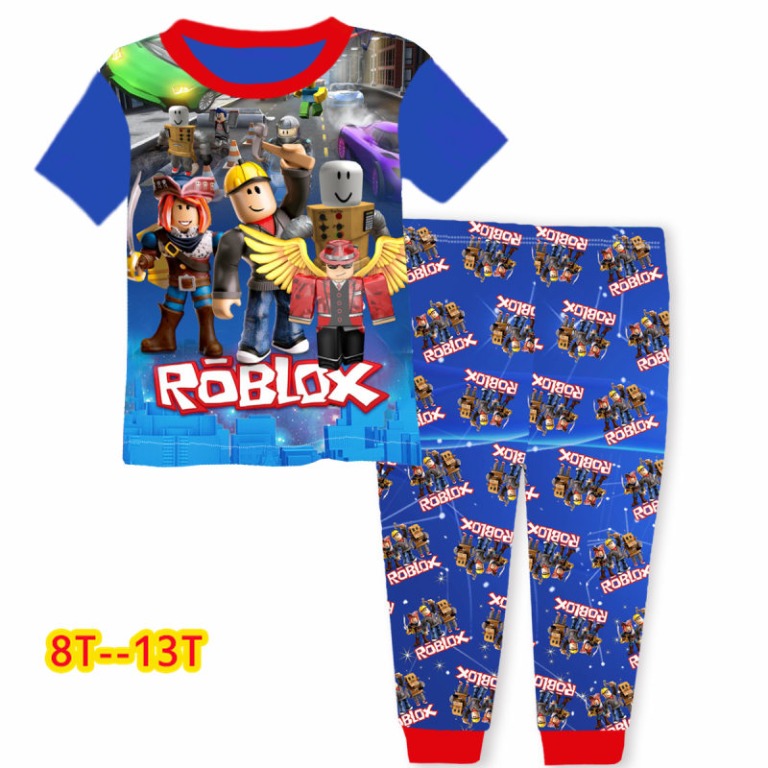 In Stocks 8 Years Old To 13 Years Old Roblox Pajamas Roblox Sleepwear Babies Kids Boys Apparel 4 To 7 Years On Carousell - roblox pink pajamas