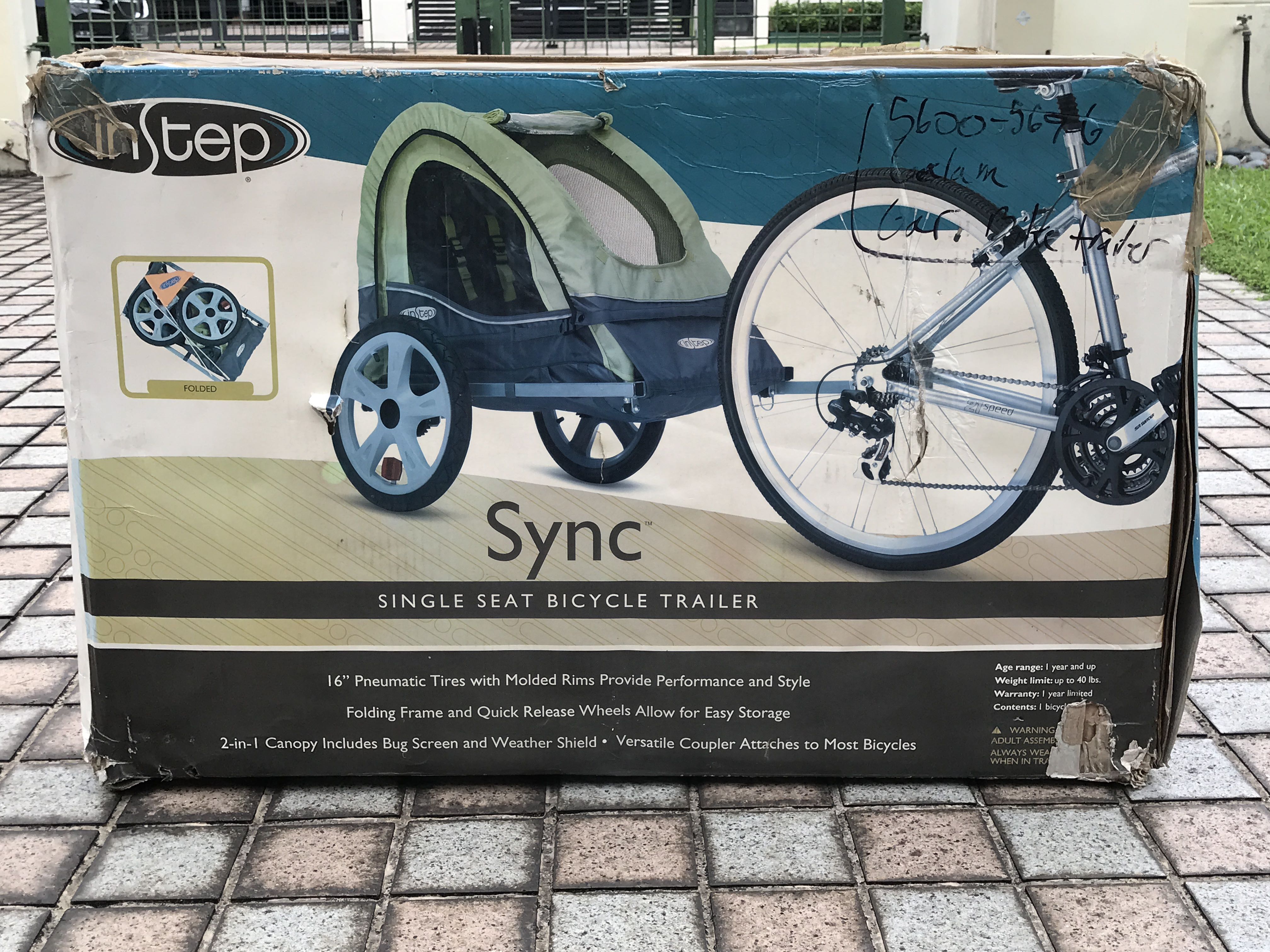 instep sync bicycle trailer