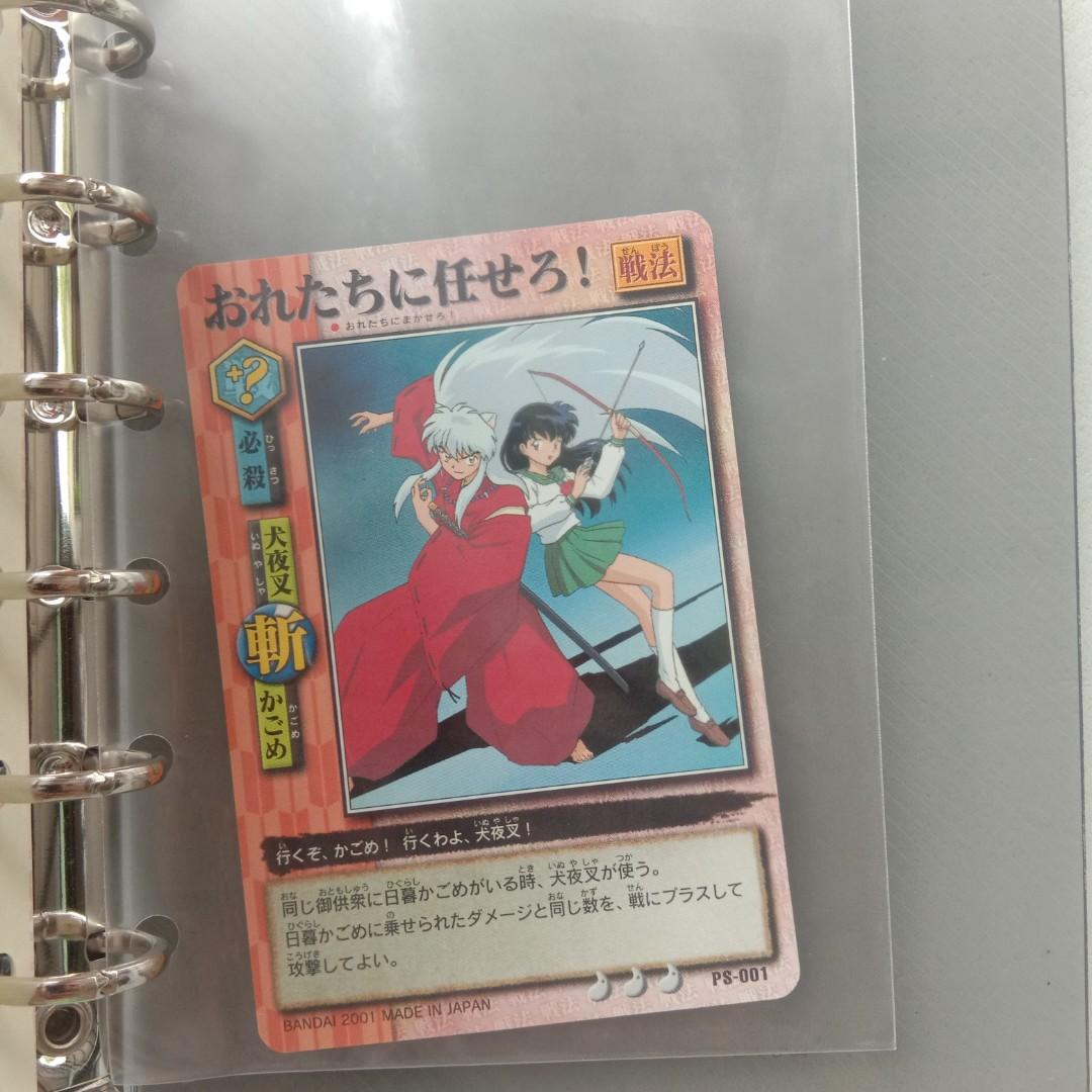 Inuyasha Mini Clear Ring Binder W Inuyasha Tcg Trading Card J Pop On Carousell