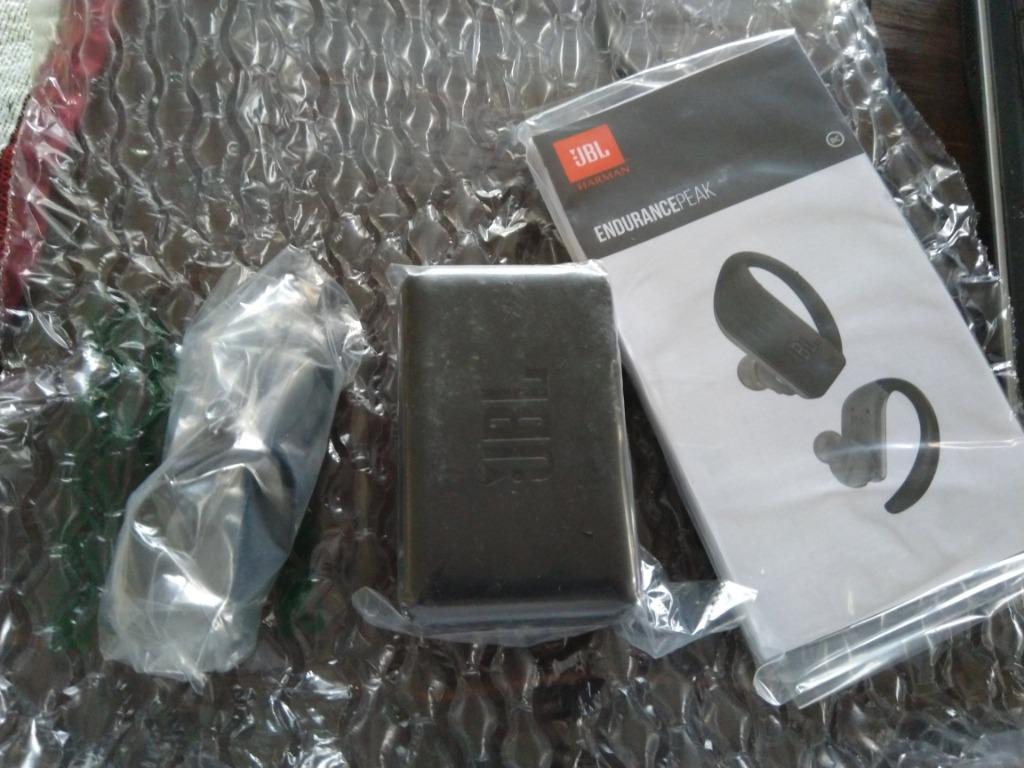 JBL Endurance Peak (Waterproof True Wireless Earphones) (Category: Earphones) located in Taguig. Submitted by selltomeli (Listing ID 1016313316, Image 1). Description: Six pieces available. See specs here: https://www.jbl.com.ph/true-wireless/JBL+ENDURANCE+PEAK.html.